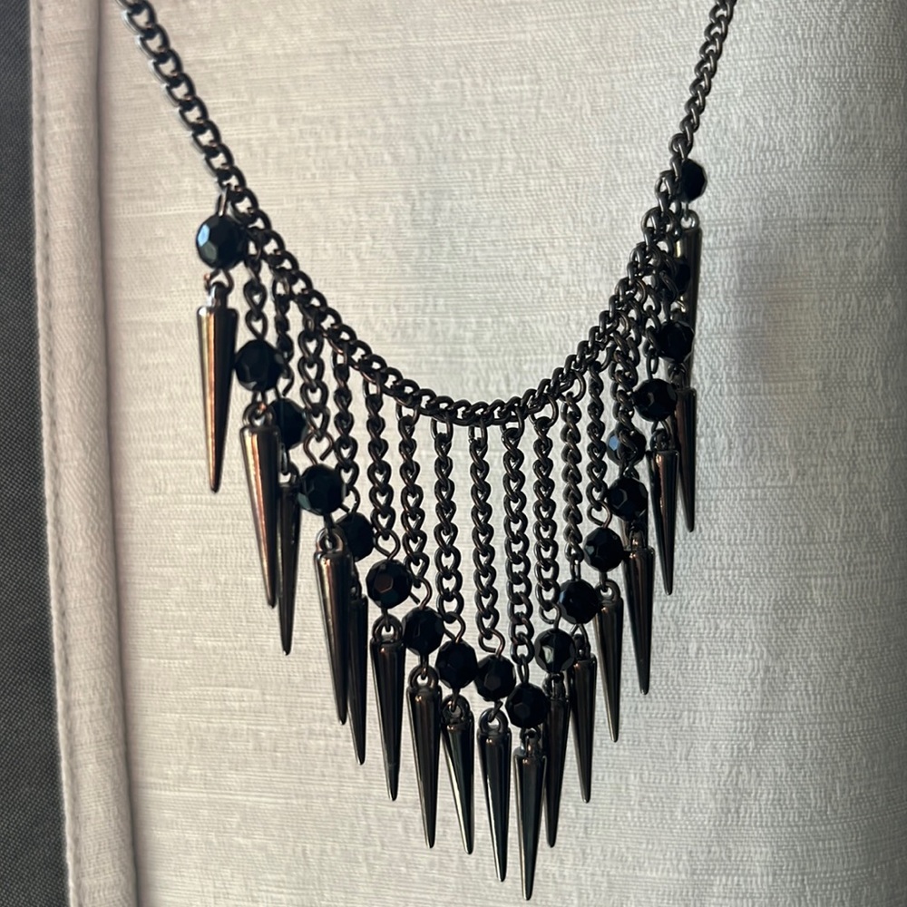CLEARANCE Black Necklace 18.25" Inches Lenght (Approx.)